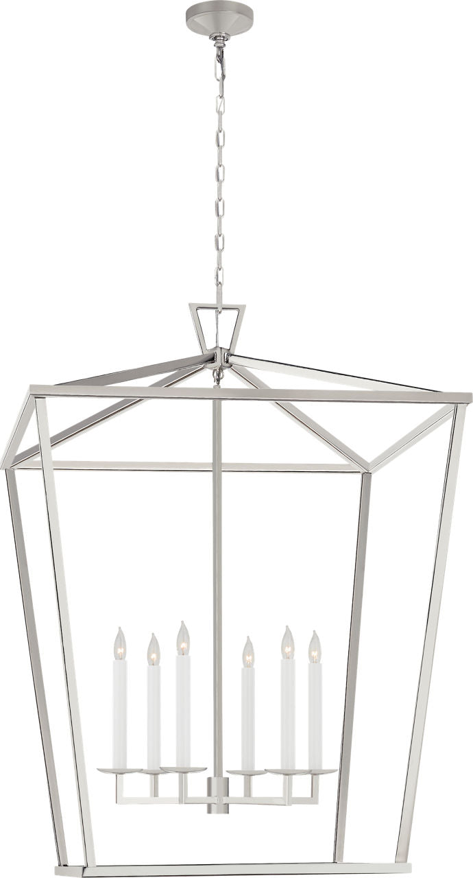 Darlana XXL Lantern | Polished Nickel