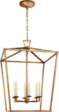 Darlana Large Lantern | Gilded Iron