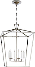 Darlana Large Lantern | Polished Nickel