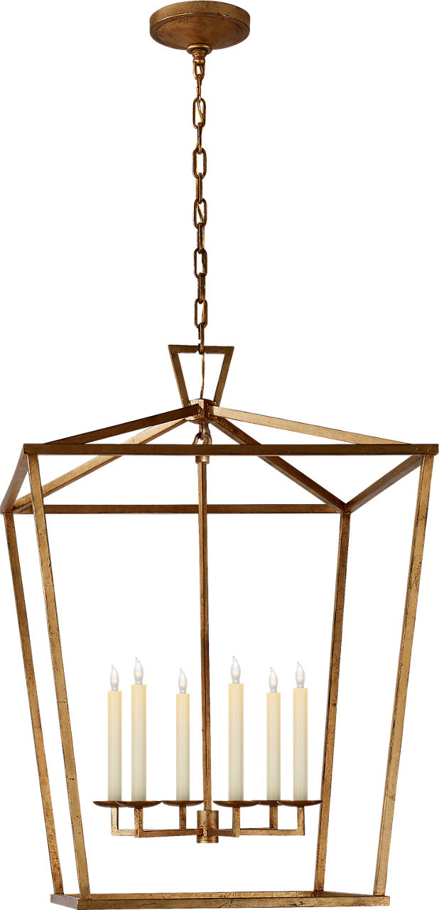 Darlana Extra Large Lantern | Gilded Iron