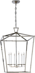 Darlana Extra Large Lantern | Polished Nickel
