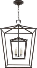 Darlana Large Double Cage Lantern | Aged Iron