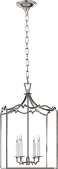 Darlana Small Fancy Lantern | Polished Nickel