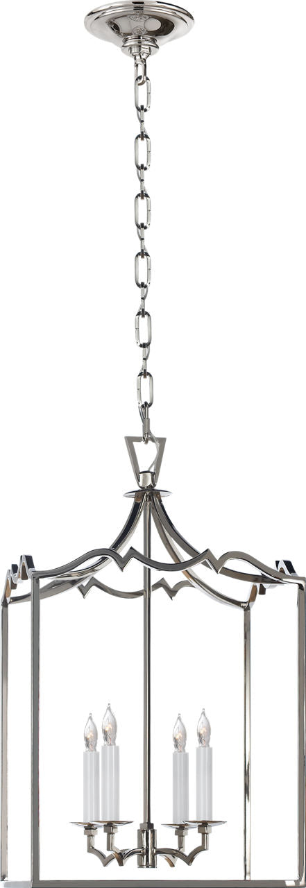 Darlana Small Fancy Lantern | Polished Nickel