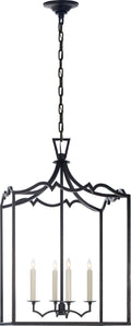 Darlana Medium Fancy Lantern | Aged Iron
