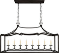 Fancy Darlana Large Linear Pendant | Aged Iron