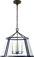 Darlana 24" Pendant | Aged Iron | Clear Glass