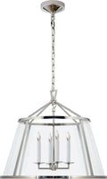 Darlana 24" Pendant | Polished Nickel | Clear Glass