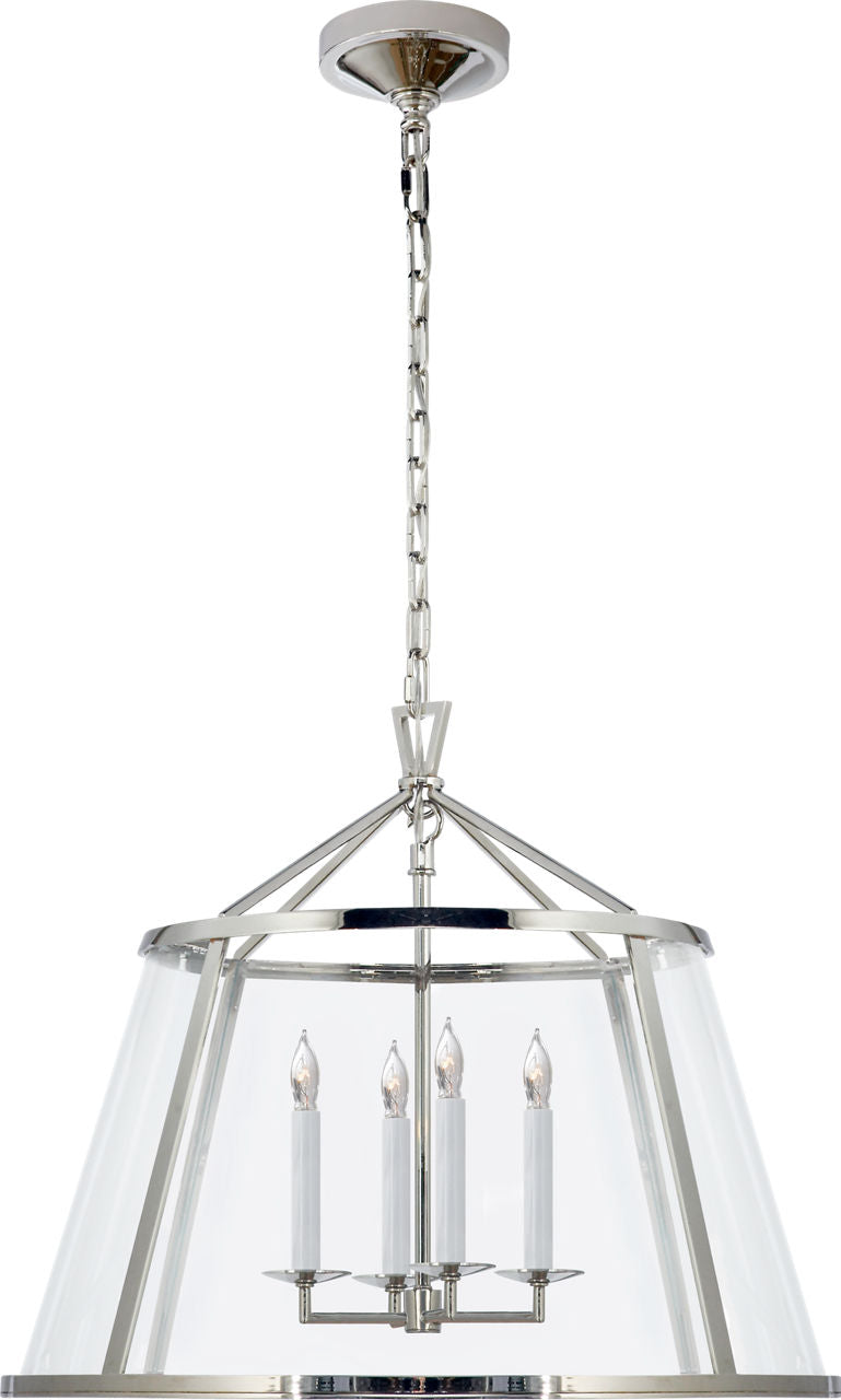 Darlana 24" Pendant | Polished Nickel | Clear Glass