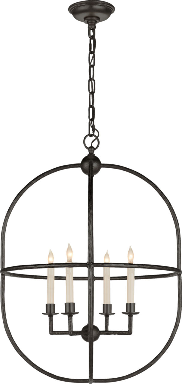 Desmond Open Oval Lantern | Aged Iron
