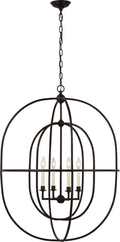 Desmond Open Double Oval Lantern | Aged Iron