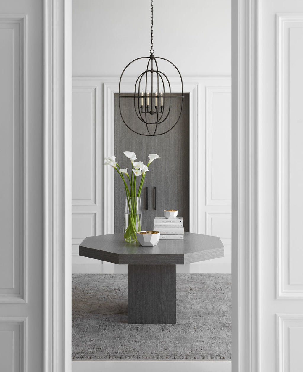 Desmond Open Double Oval Lantern | Aged Iron
