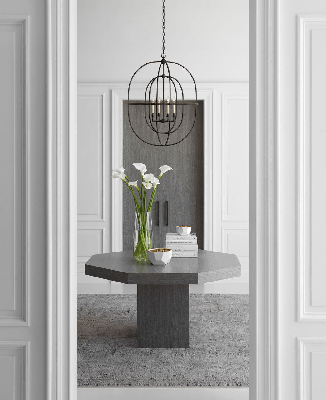 Desmond Open Double Oval Lantern | Aged Iron