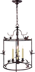 Diego Grande Classical Perching Bird Lantern | Rust | Verdis Accent