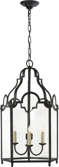 French Market Medium Lantern | Black Rust