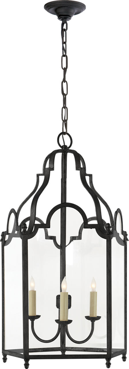 French Market Medium Lantern | Black Rust