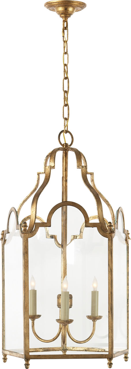 French Market Medium Lantern | Gilded Iron