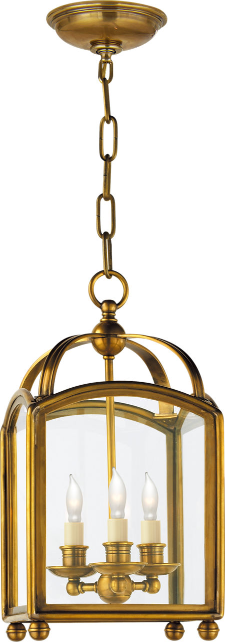 Arch Top Mini Lantern | Antique-Burnished Brass