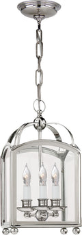 Arch Top Mini Lantern | Polished Nickel