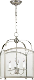 Arch Top Small Lantern | Polished Nickel