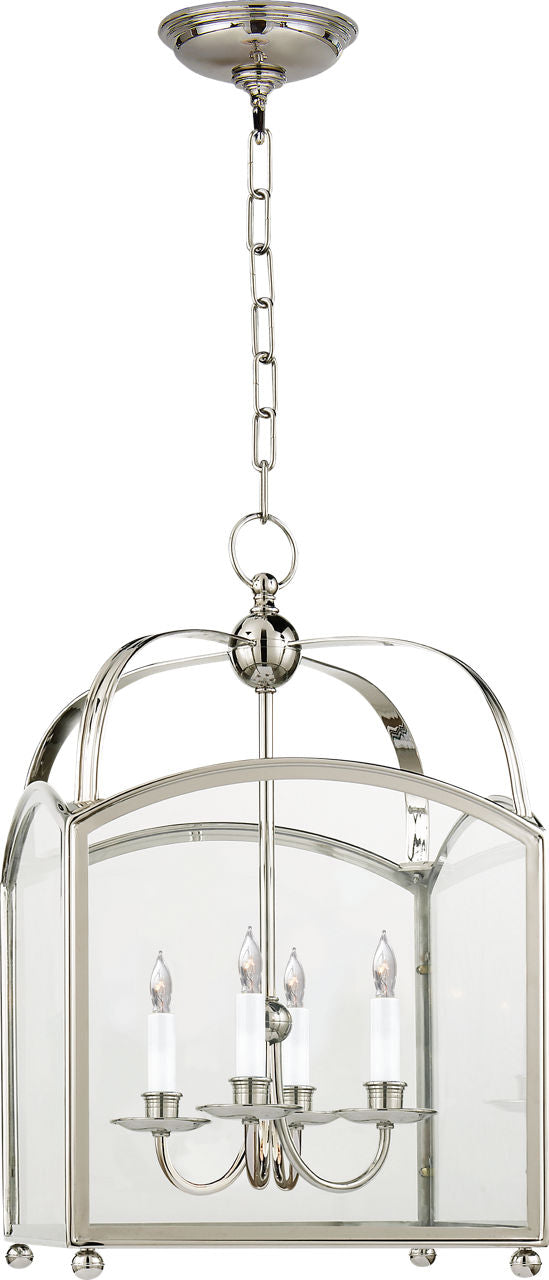Arch Top Small Lantern | Polished Nickel