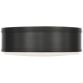 Marden 18" Flush Mount | Bronze | White Glass