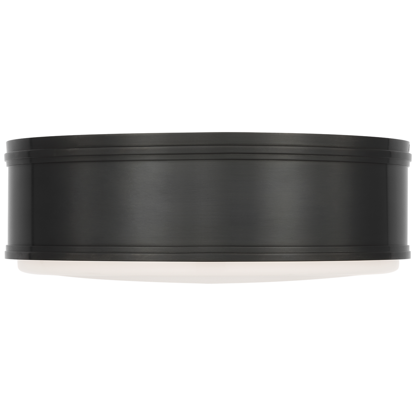 Marden 18" Flush Mount | Bronze | White Glass