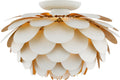 Cynara Large Flush Mount | White and Gild