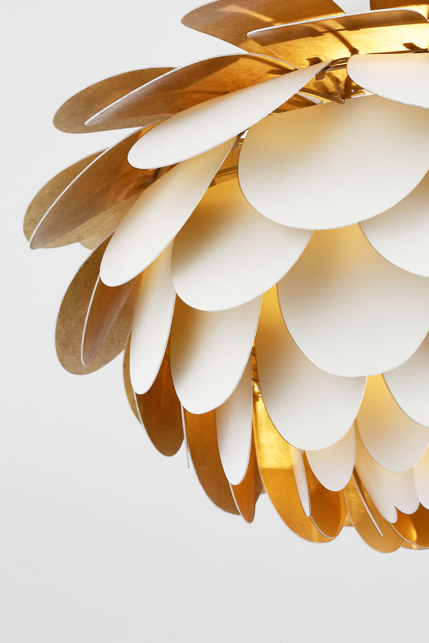 Cynara Large Flush Mount | White and Gild