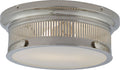 Alderly Small Flush Mount | Polished Nickel | White Glass