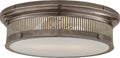Alderly Flush Mount | Bronze | White Glass