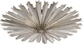 Claymore Large Flush Mount | Burnished Silver Leaf