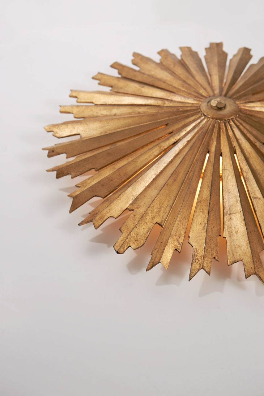 Claymore Grande Flush Mount | Gilded Iron