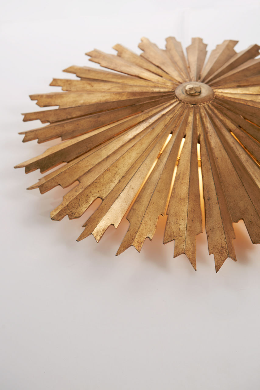 Claymore Grande Flush Mount | Gilded Iron