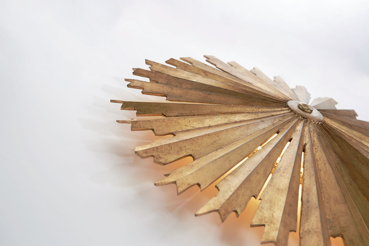 Claymore Grande Flush Mount | Gilded Iron