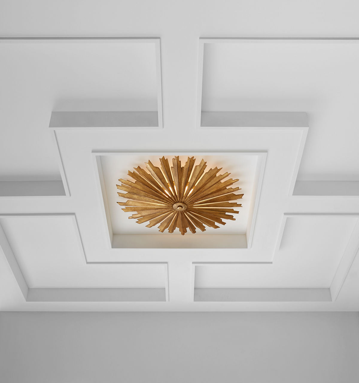 Claymore Grande Flush Mount | Gilded Iron