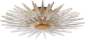 Quincy Small Flush Mount | Antique-Burnished Brass | Clear Acrylic