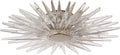 Quincy Small Flush Mount | Polished Nickel | Clear Acrylic