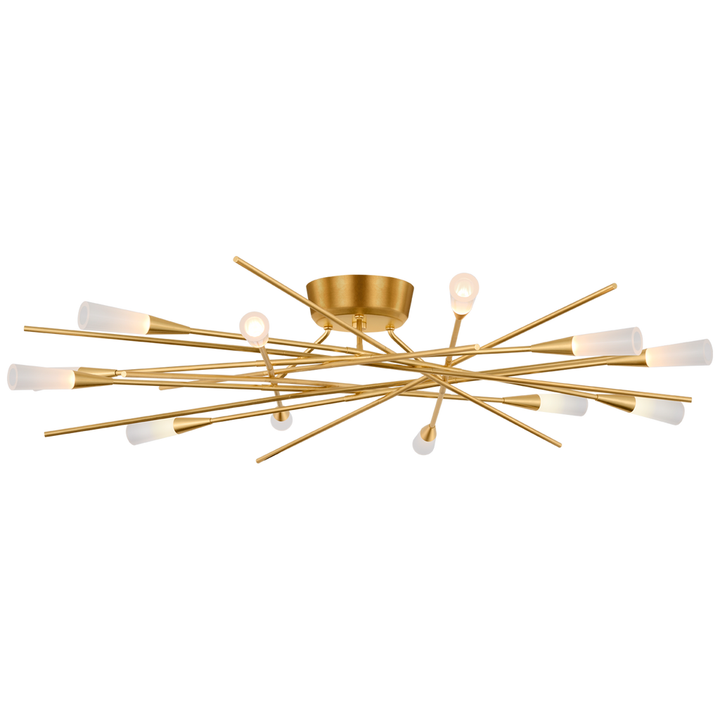 Stellar 40" Radial Semi-Flush Mount | Gild