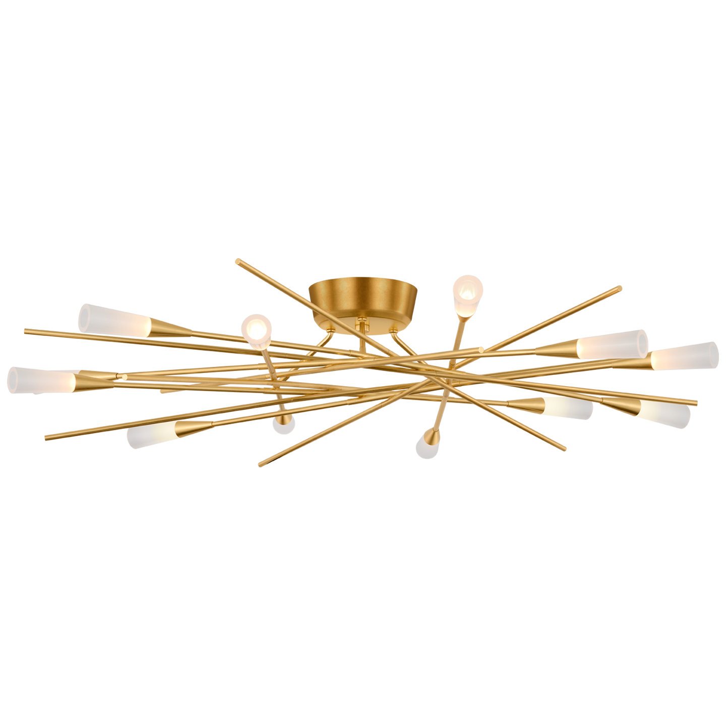 Stellar 40" Radial Semi-Flush Mount | Gild