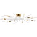 Stellar 40" Radial Semi-Flush Mount | Matte White