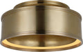 Connery 14" Flush Mount | Antique-Burnished Brass