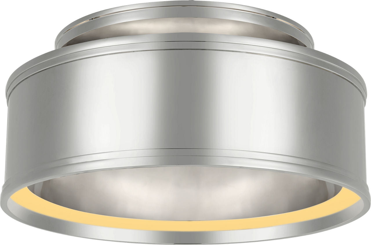 Connery 14" Flush Mount | Polished Nickel