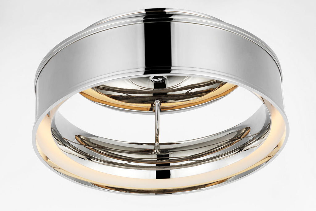 Connery 18" Flush Mount | Polished Nickel