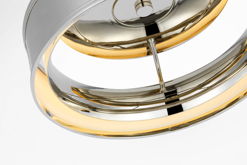 Connery 18" Flush Mount | Polished Nickel