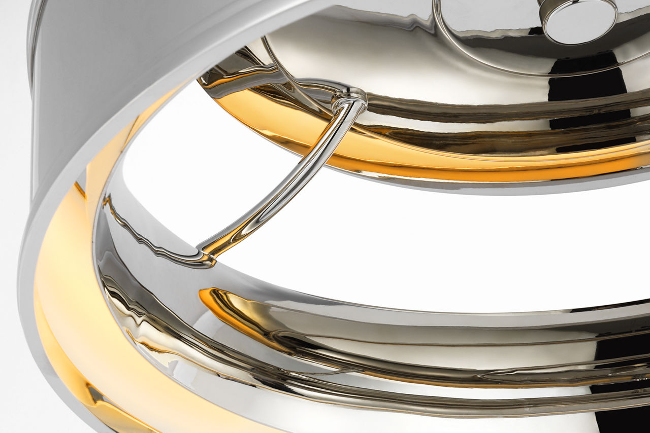 Connery 18" Flush Mount | Polished Nickel