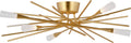 Stellar Flush Mount | Gild | Frosted Acrylic