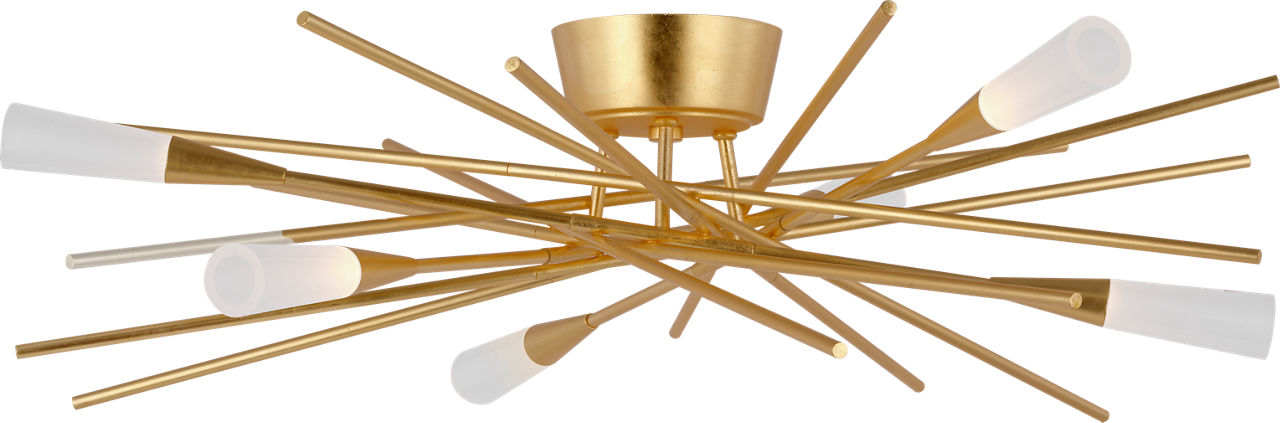 Stellar Flush Mount | Gild | Frosted Acrylic