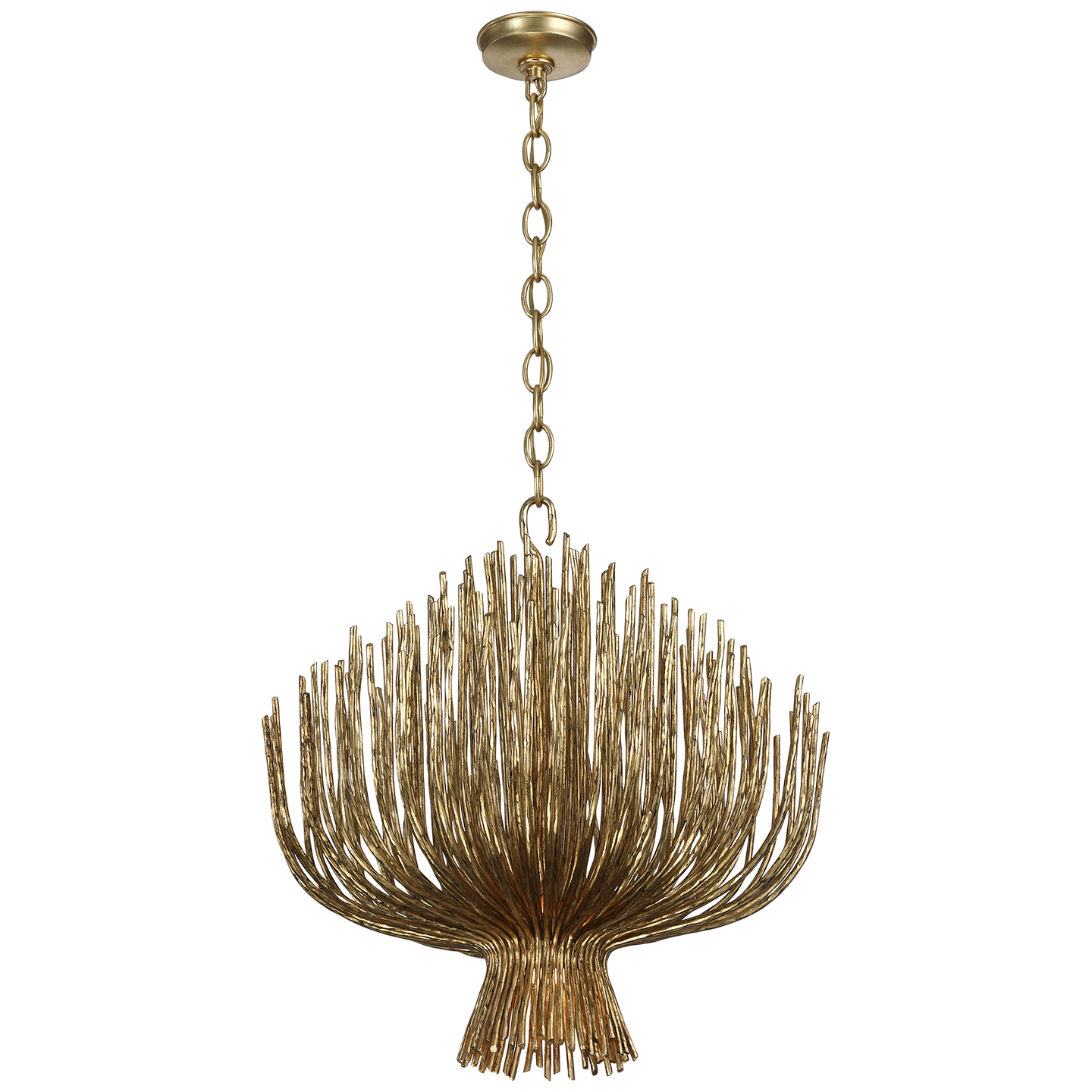 Astra 24" Sculpted Chandelier | Gilded Iron