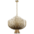 Astra 32" Sculpted Chandelier | Gilded Iron